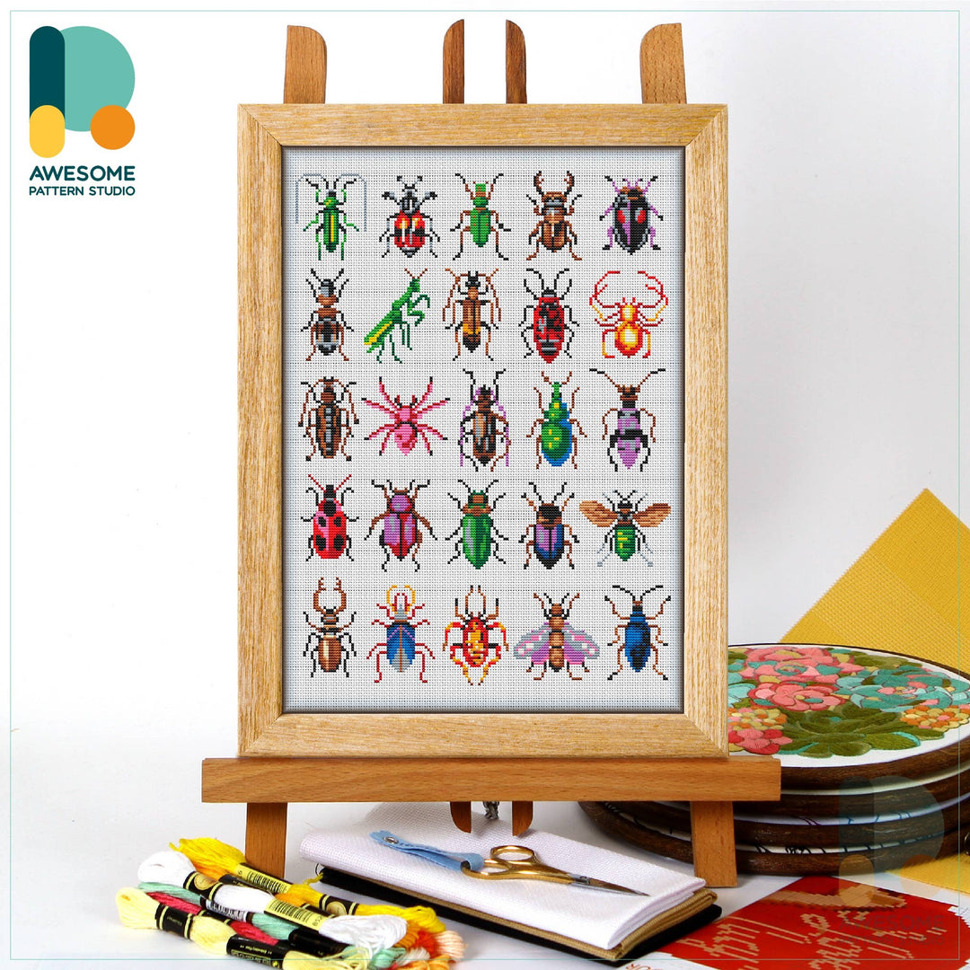 CS1649 Insects Collection, Counted Cross Stitch Kit