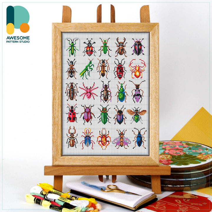 CS1649 Insects Collection, Counted Cross Stitch Kit
