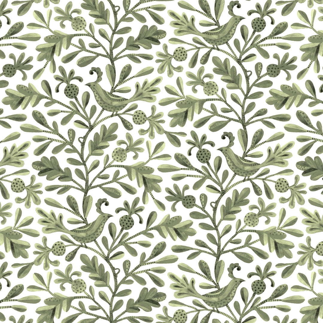 Birds & Branches by the 1/4 Yard - Gertrude Olive
