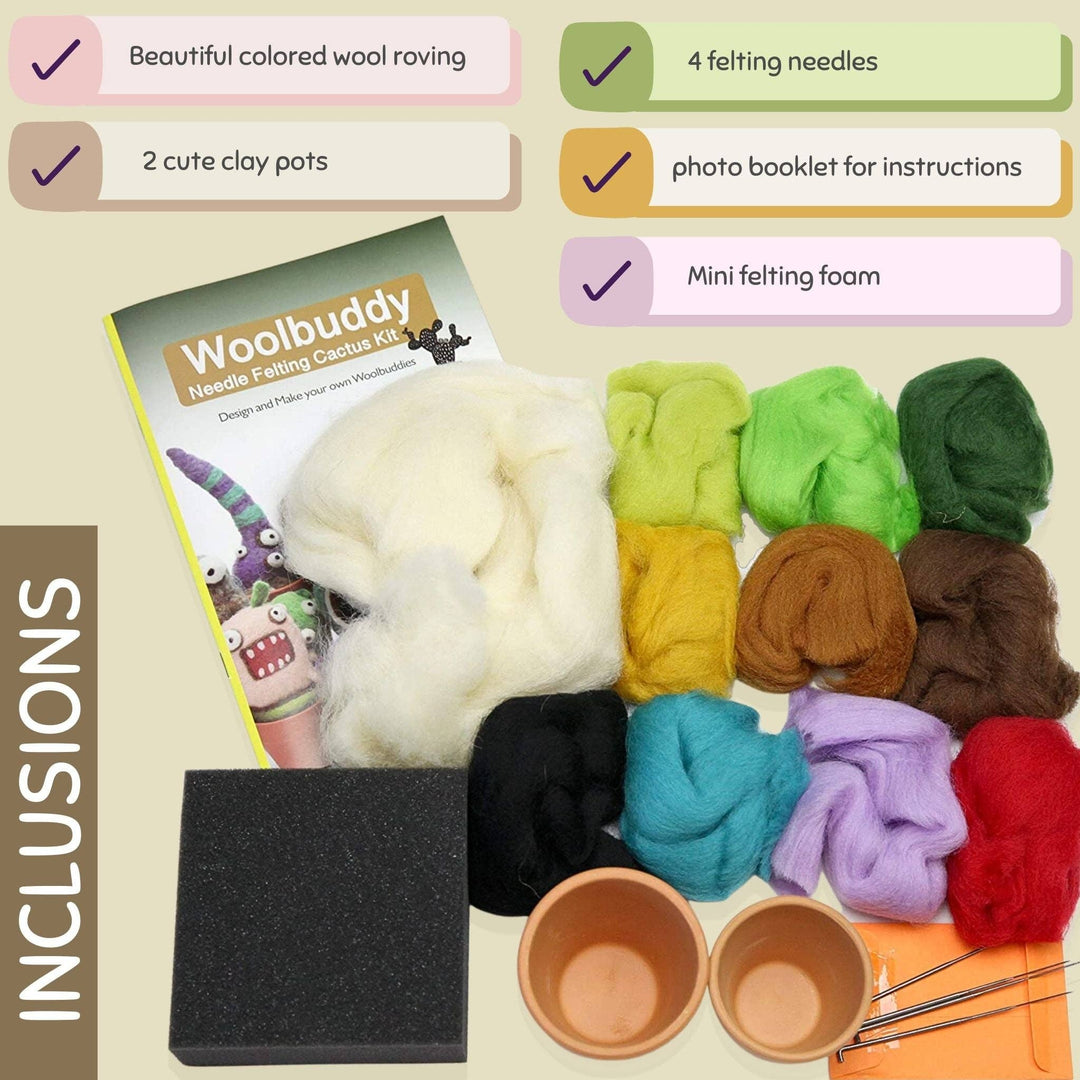 Needle Felting Cactus Kit