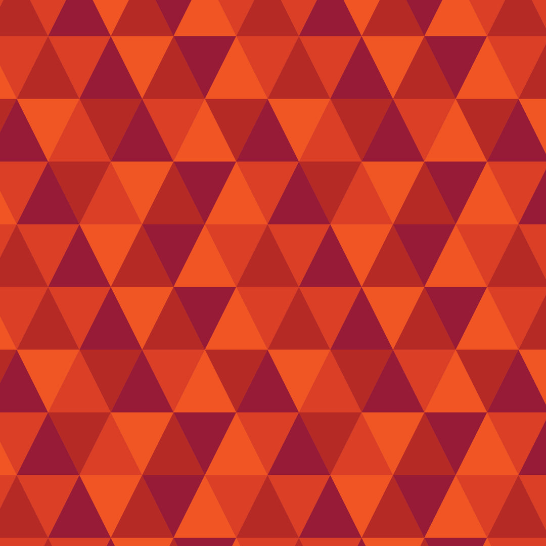 Foxwood by the 1/4 Yard - Triangles Red/Orange