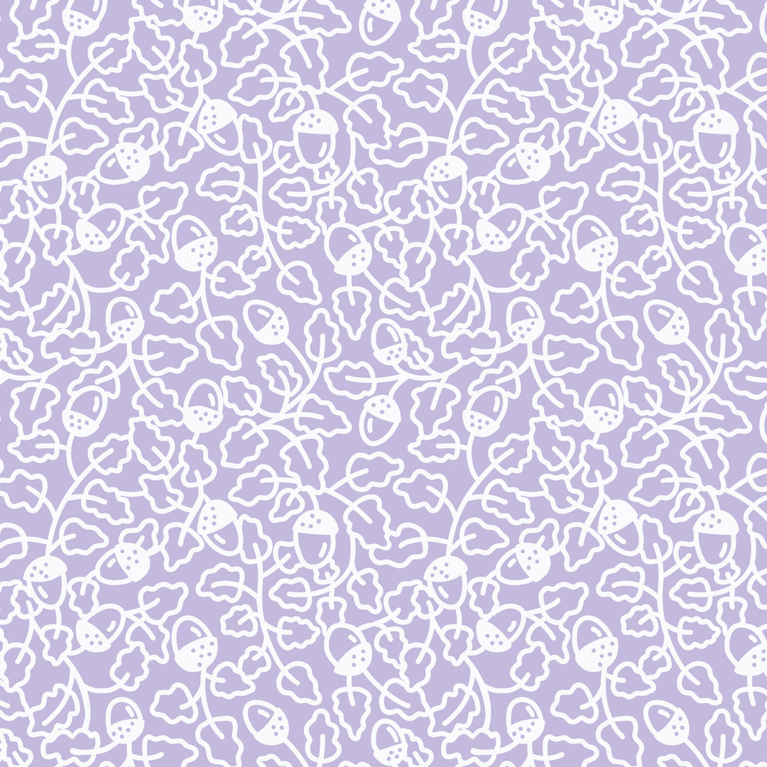 Foxwood by the 1/4 Yard - Oak Leaves Lt Blue/White