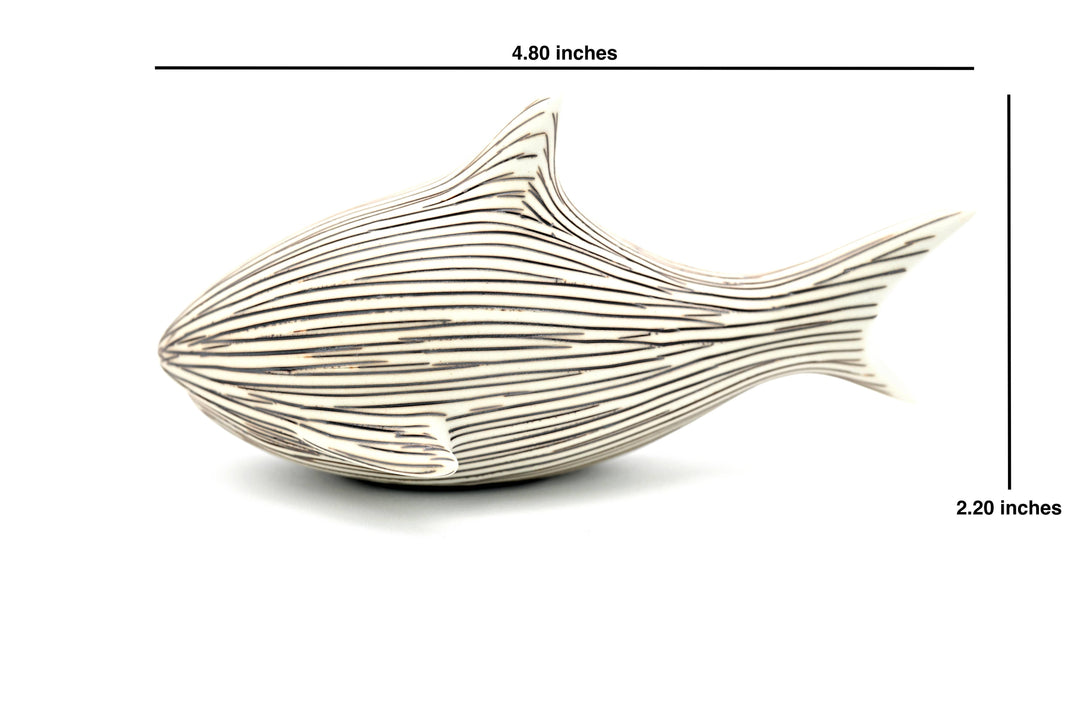 Handcrafted Mini Shark Black Stripe
