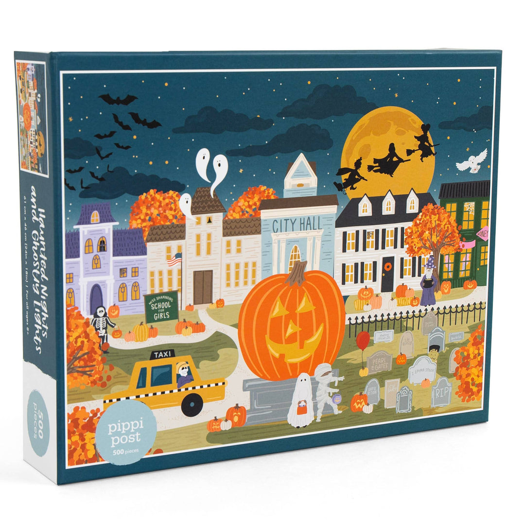Haunted Nights &amp; Ghostly Lights - 500 Piece Jigsaw Puzzle