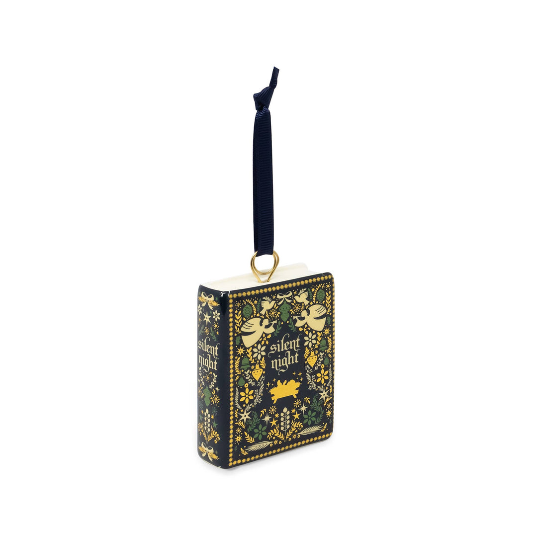 Ceramic Book Ornament, Silent Night