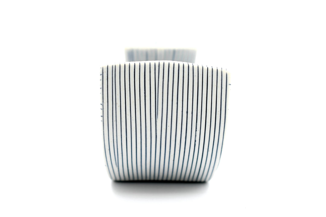 Handcrafted Mini Whale Blue Stripe