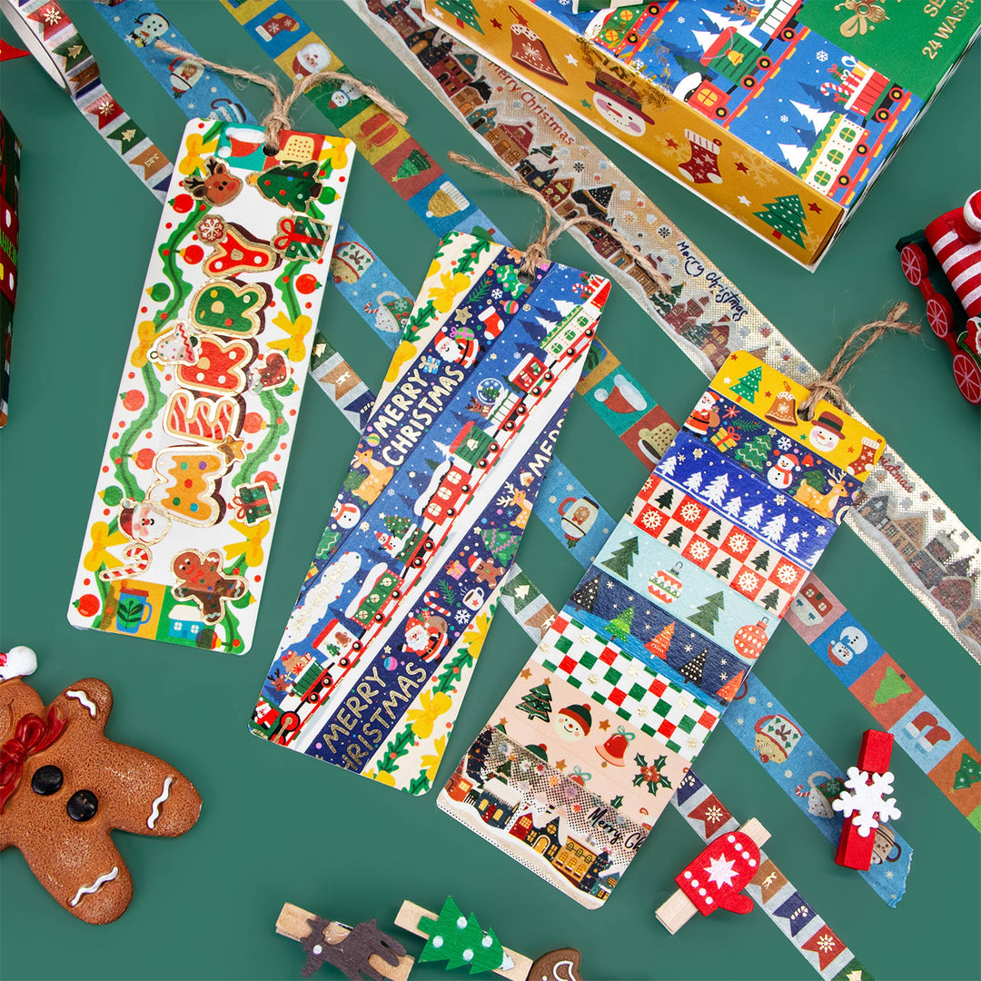Christmas Washi Tape Set - 24 Rolls
