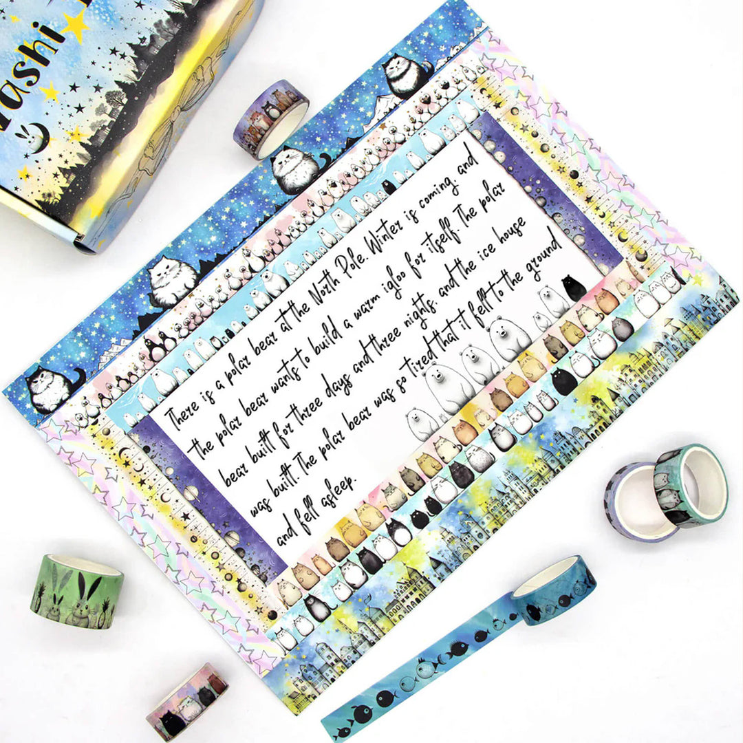 Adorable Adventures Washi Tape Set - 24 Rolls