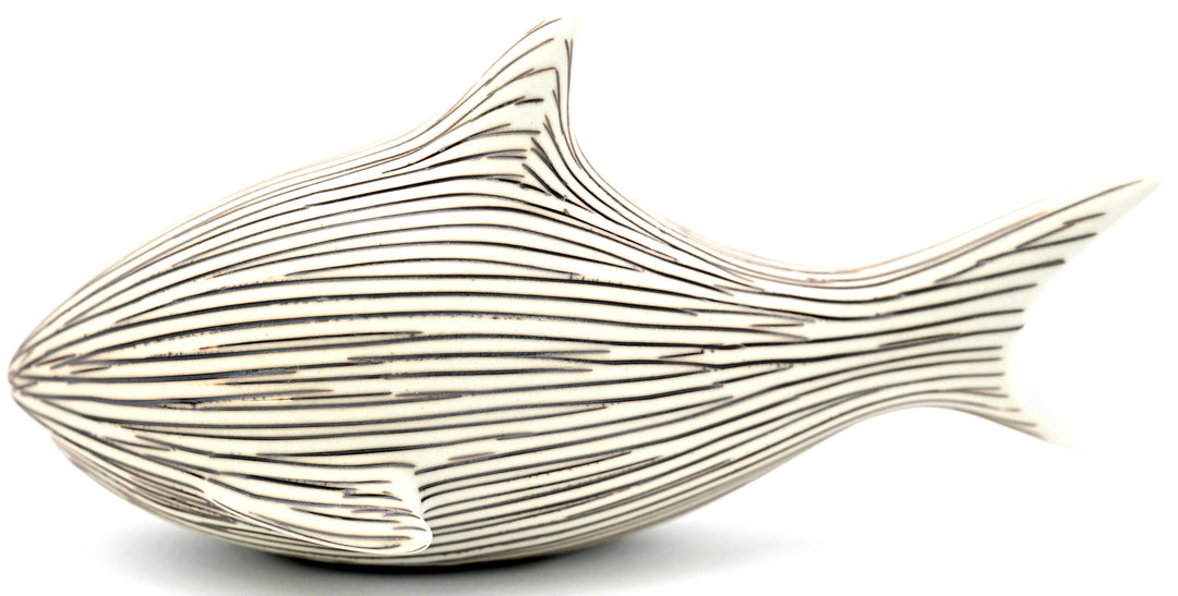 Handcrafted Mini Shark Black Stripe