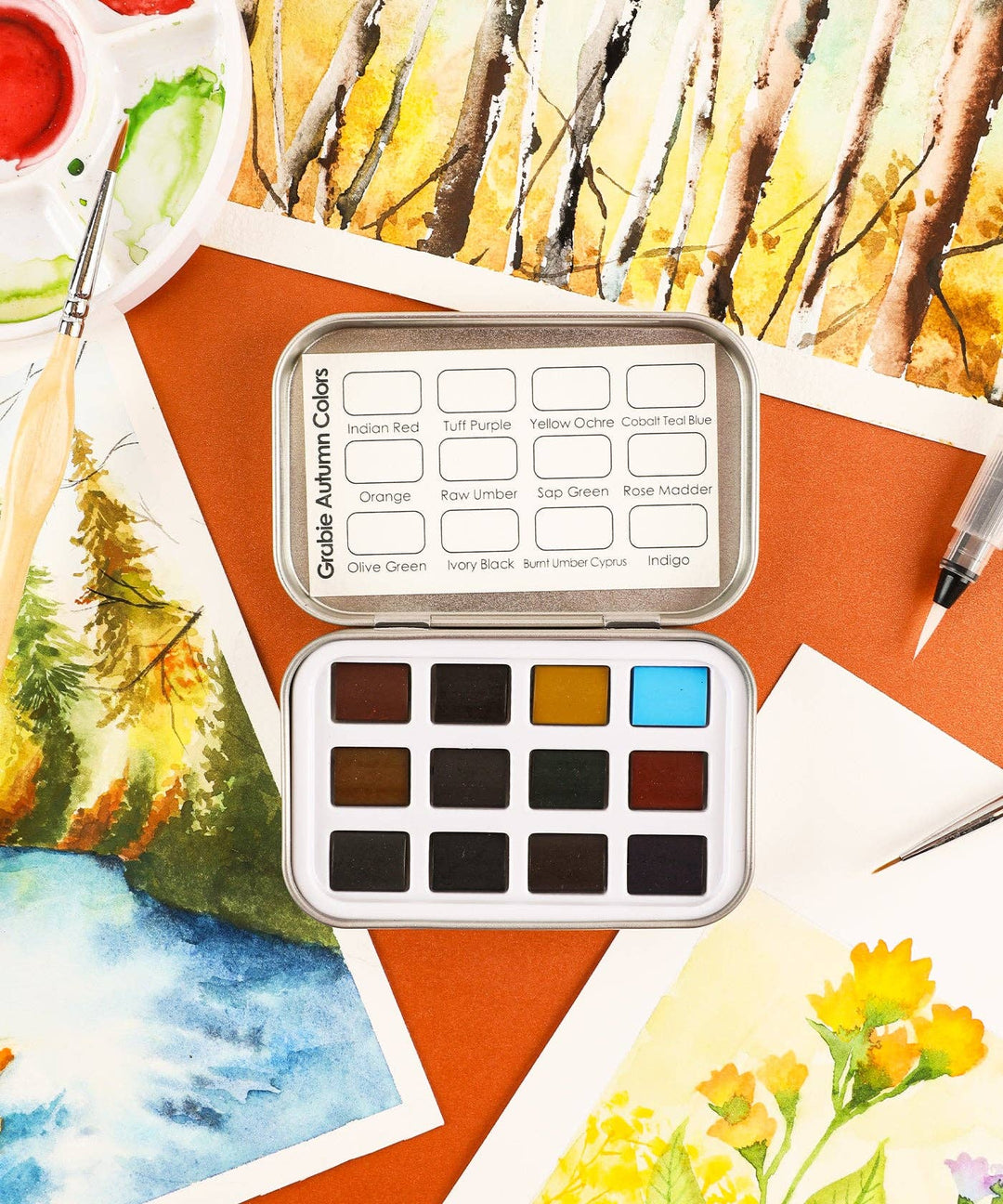 Watercolor Pocket Set of 12 - Autumn Colors