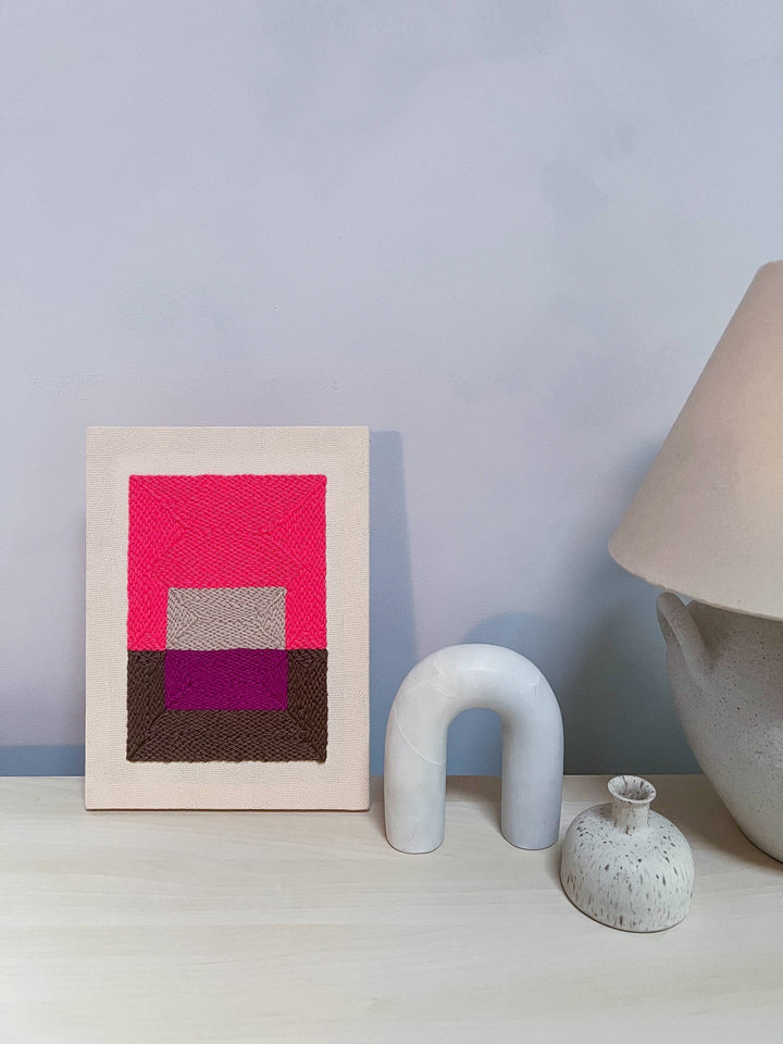 "Color Plane" - Punch Needle Craft Kit