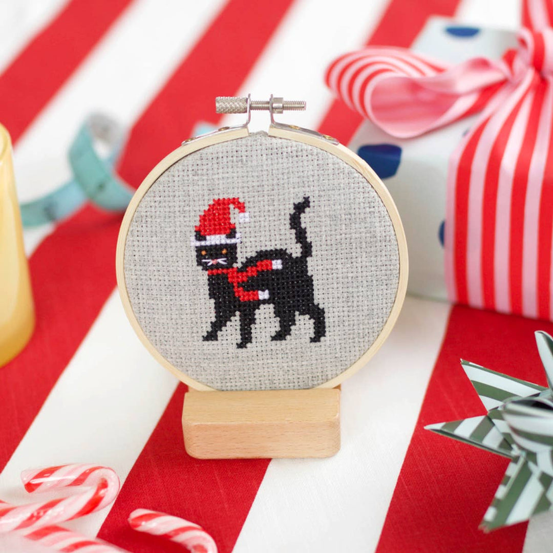 Christmas Cat Cross Stitch Kit