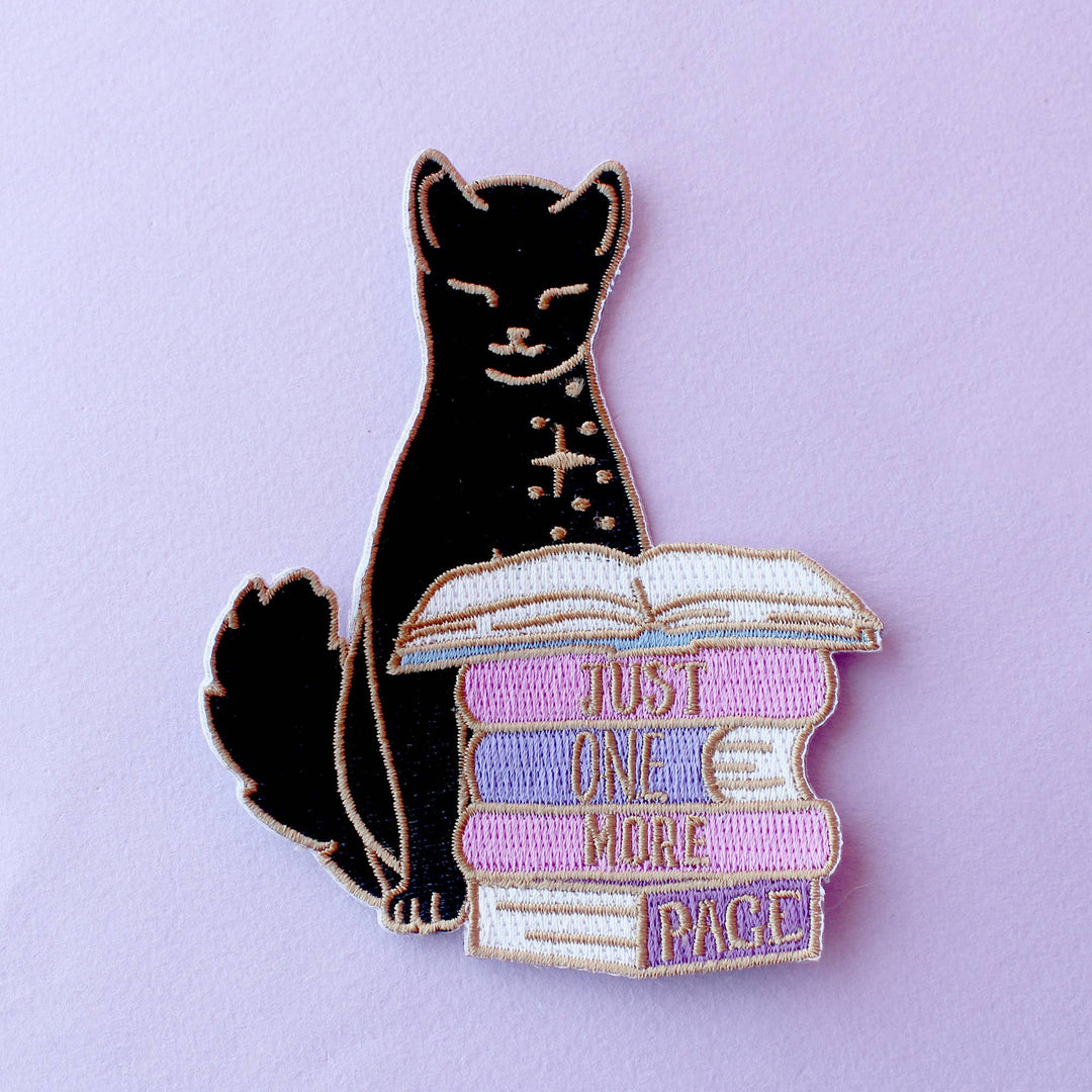 Just One More Page Embroidered Patch