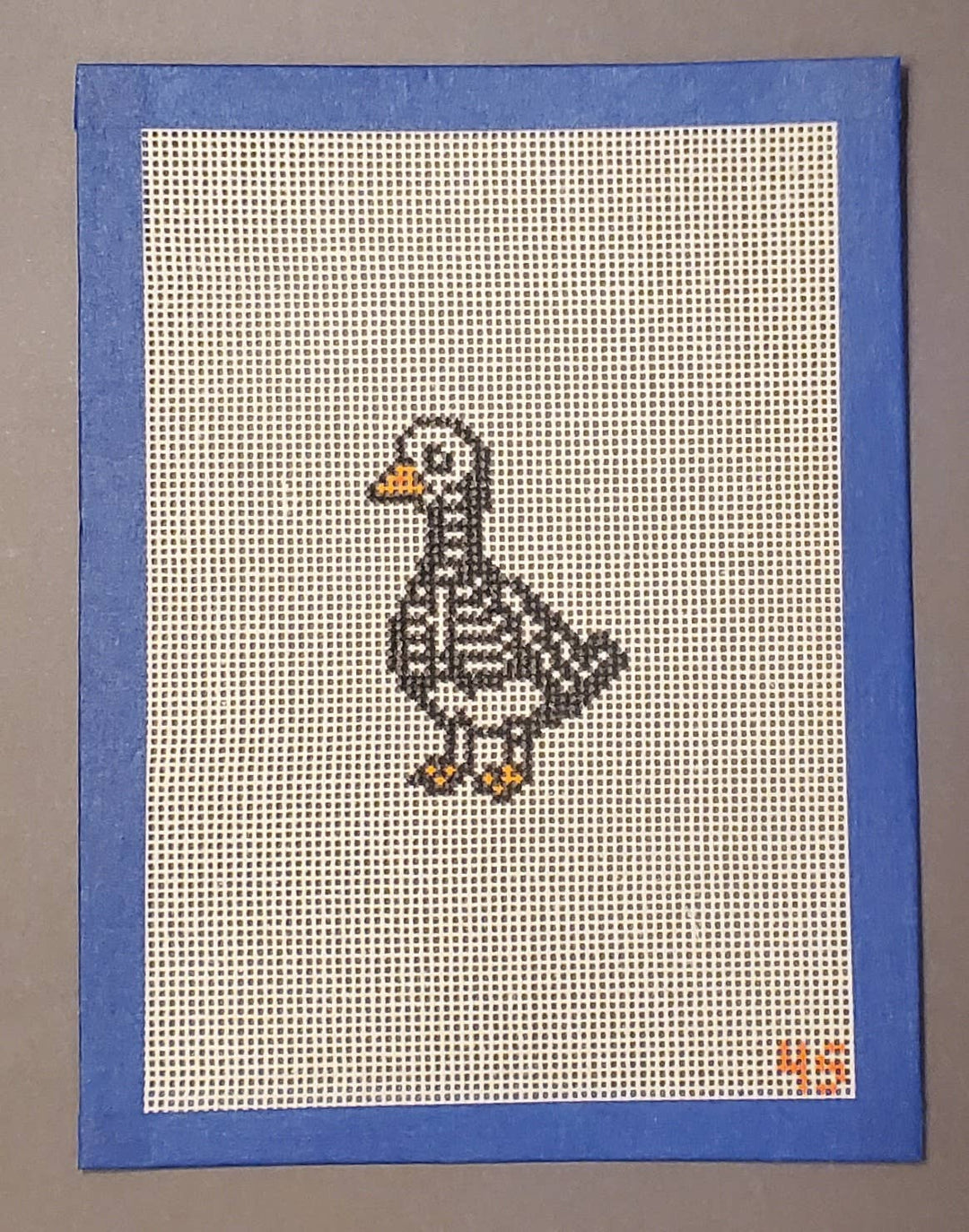Halloween goose needlepoint hand painted canvas