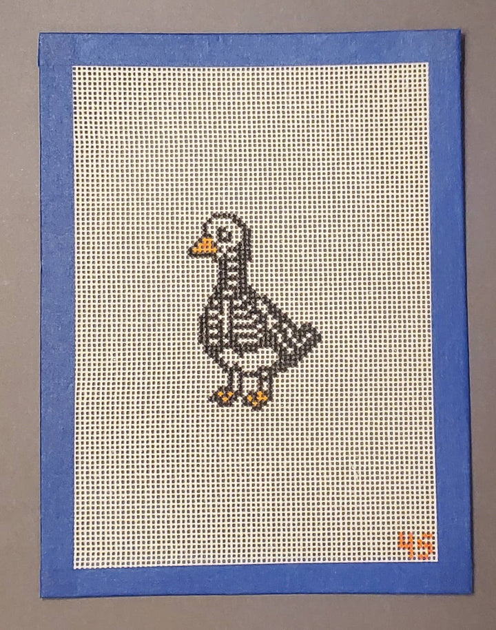 Halloween goose needlepoint hand painted canvas