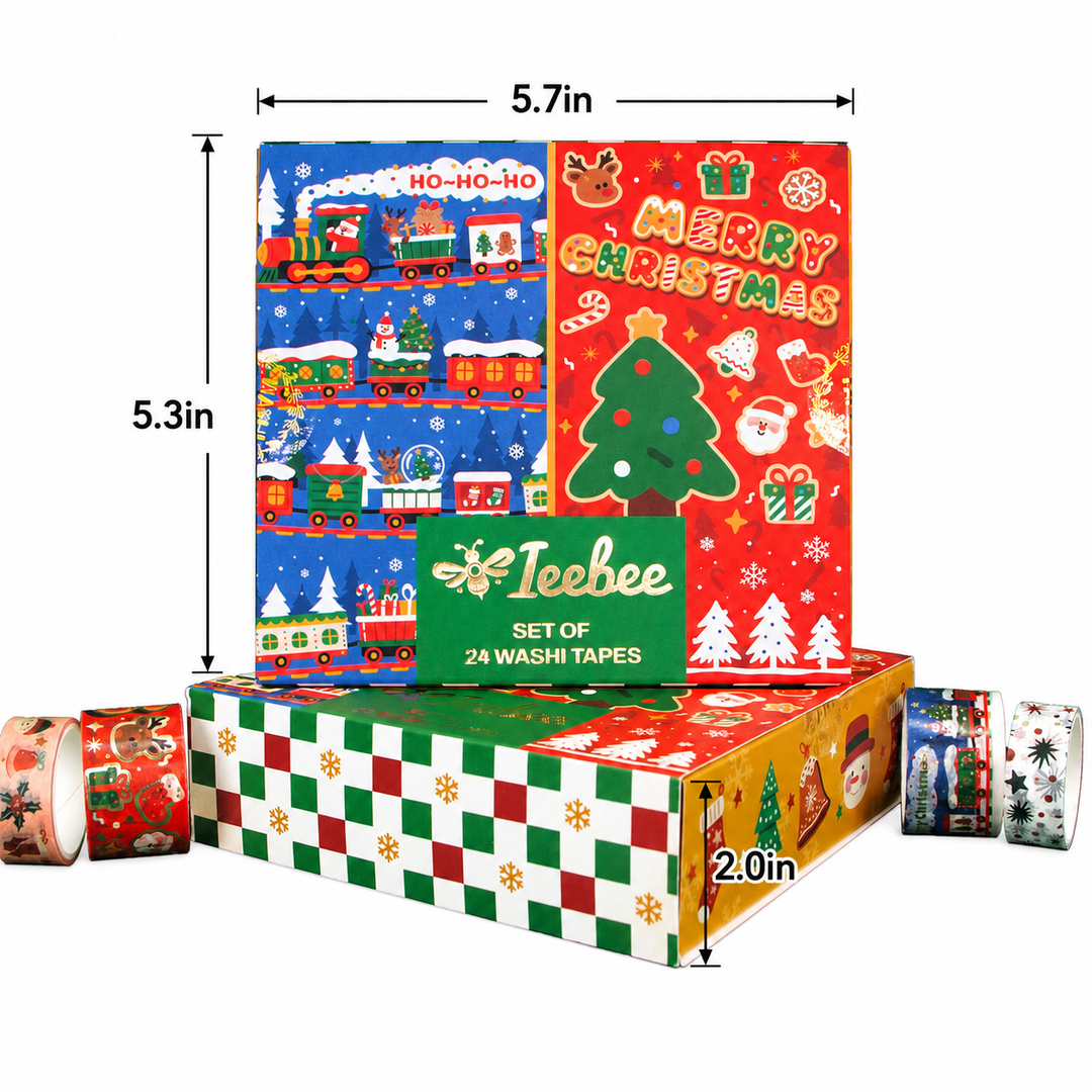 Christmas Washi Tape Set - 24 Rolls