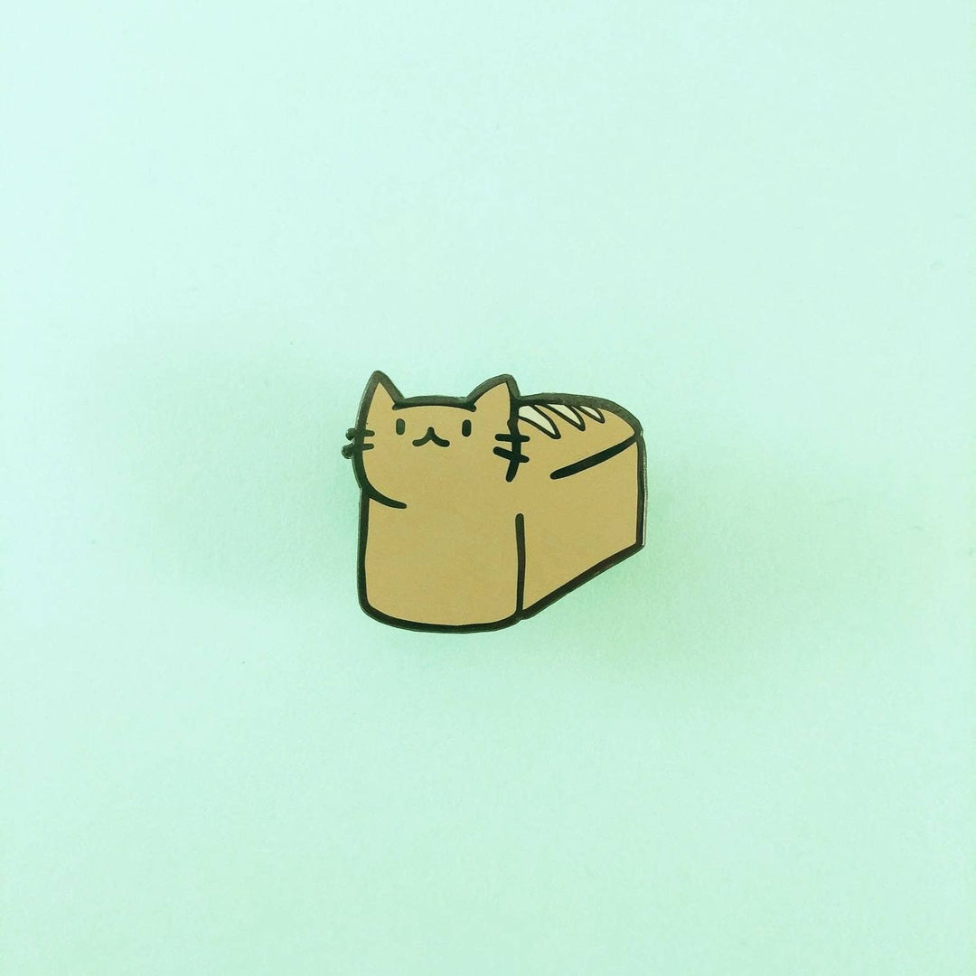 Bread Loaf Cat Enamel Pin