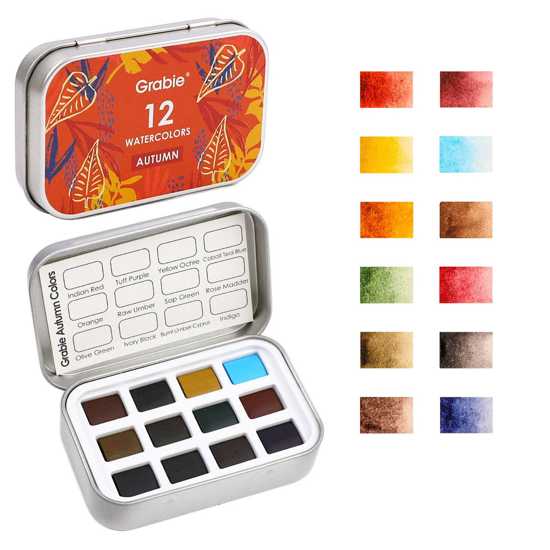Watercolor Pocket Set of 12 - Autumn Colors