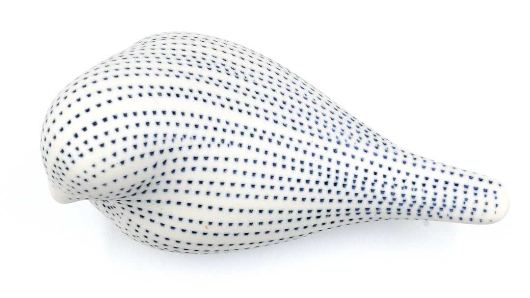 Handcrafted Mini Bird Blue Dotted Stripe