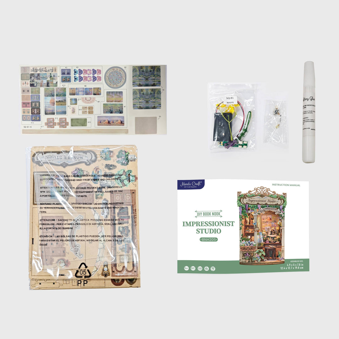 DIY Book Nook Kit: Impressionist Studio