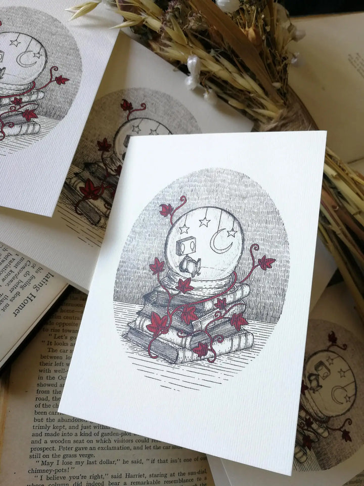 Solitude Robot Greetings Card