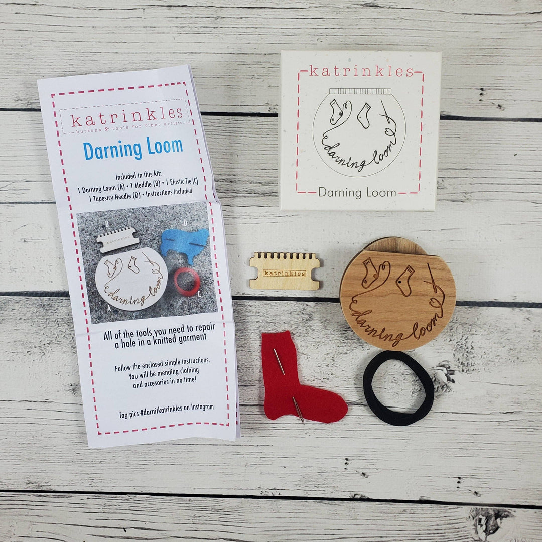 Smaller Darning &amp; Mending Loom Kit