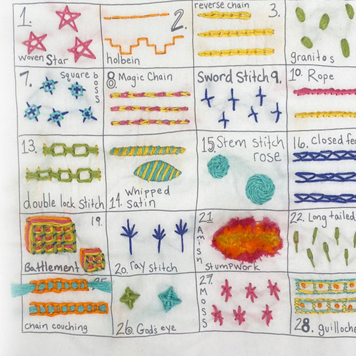 30 Day Sampler Embroidery Kit with Videos - Volume 3