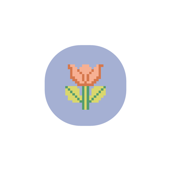 Tulip Mini Needlepoint Canvas