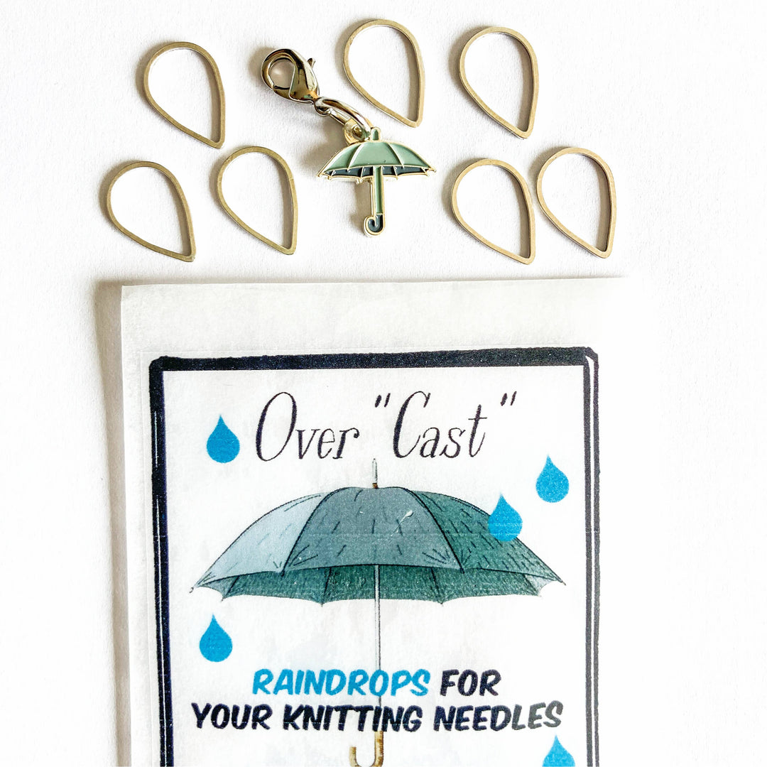 Raindrops & Umbrella Stitch Markers