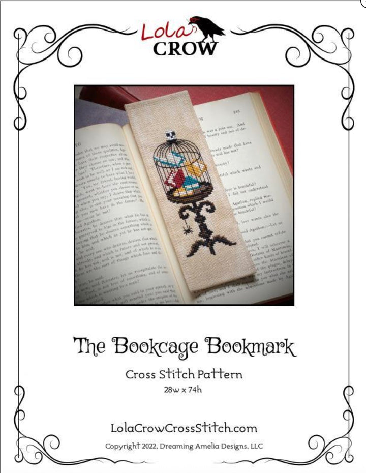 Bookcage Bookmark Cross Stitch Pattern
