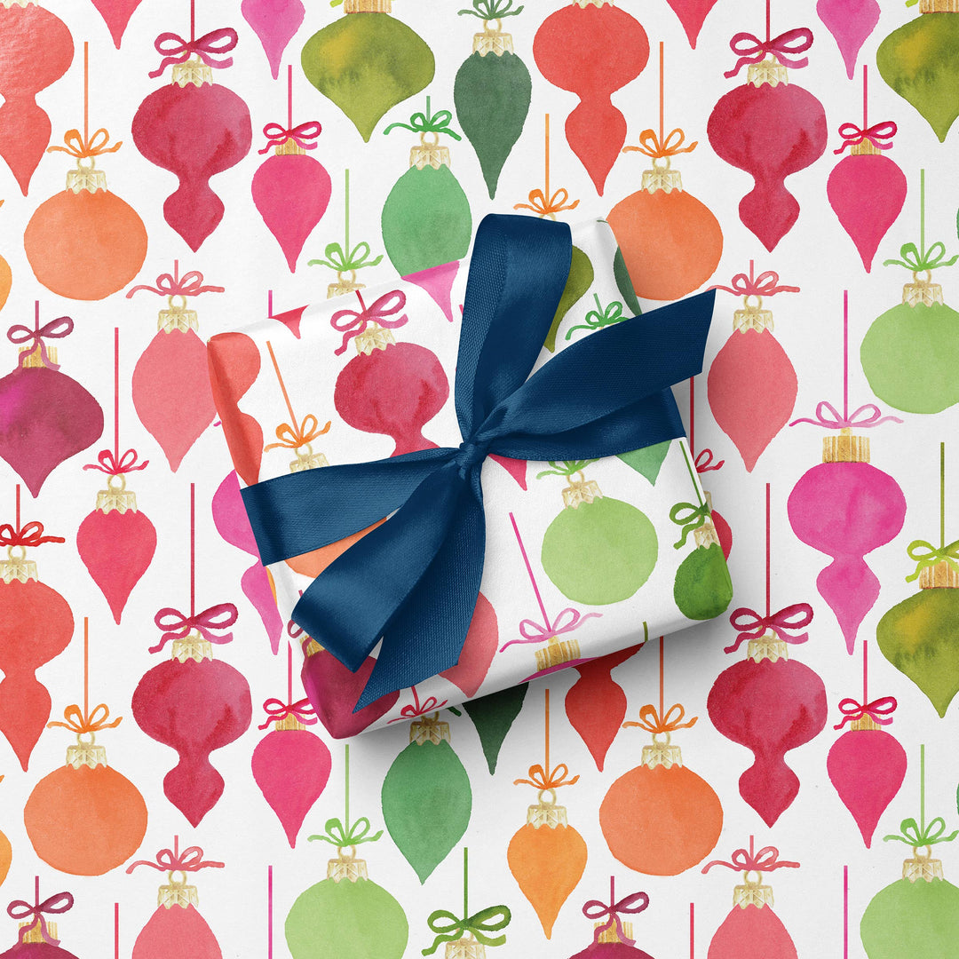 Retro Ornaments Gift Wrap