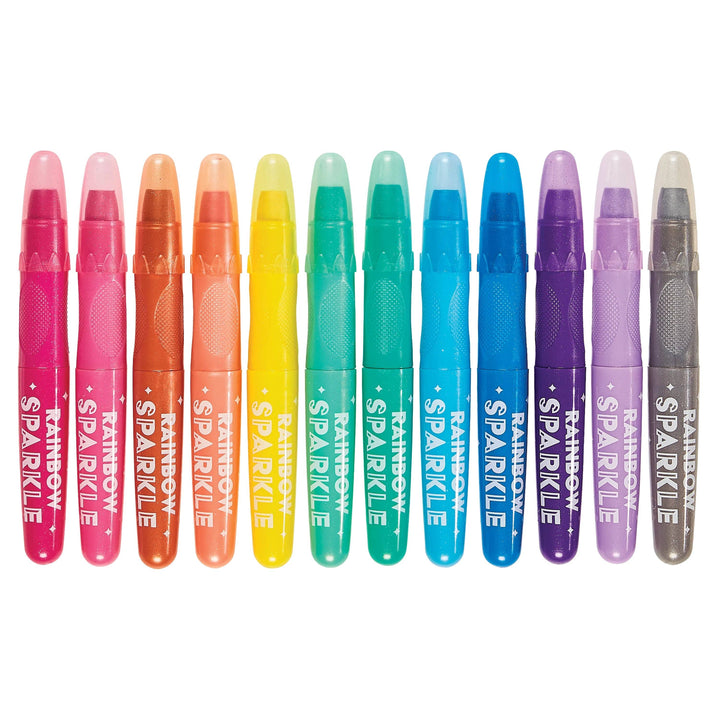 Rainbow Sparkle Metallic Watercolor Gel Crayons
