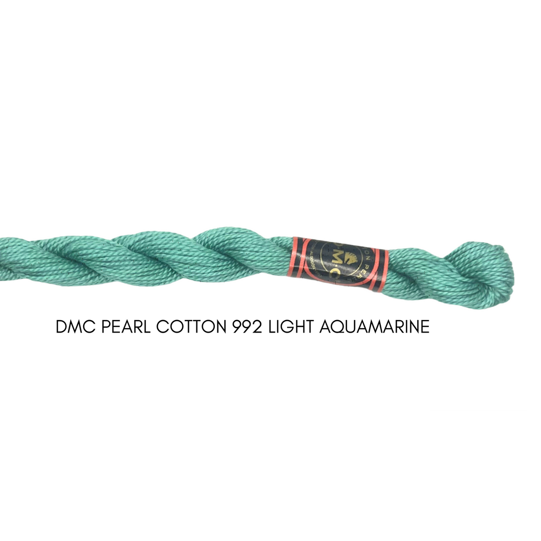 DMC Perle Cotton Size 3 992 Lt. Aquamarine