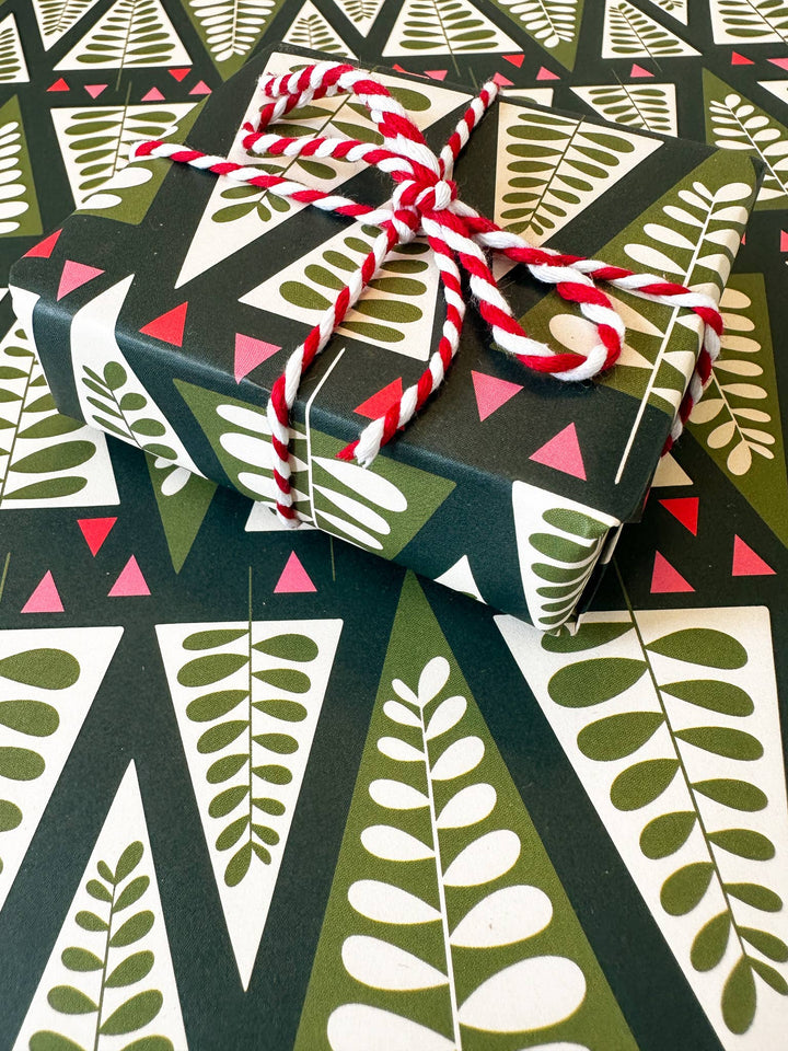 Deep Forest Wrapping Paper Single | 1 Sheet, 20" x 29"