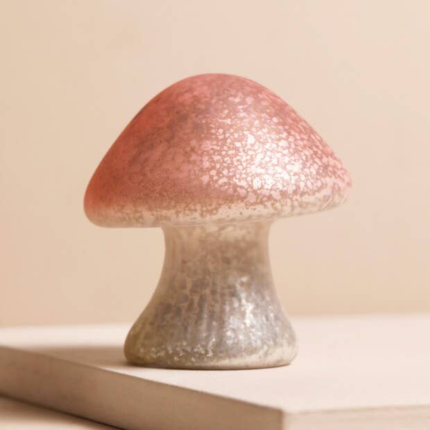 Small Glass Mushroom Light