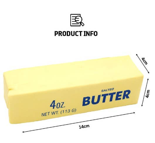 Butter Stress Ball – Soft &amp; Slow-Rebound Squishy Toy
