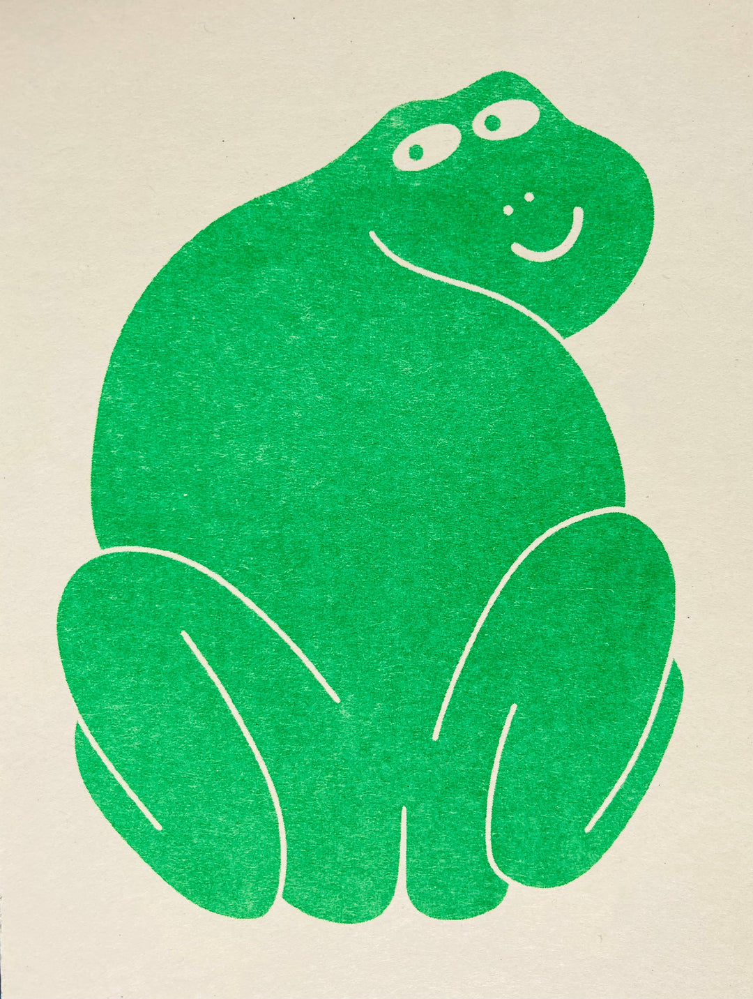 Riso Greetings Card - Frog