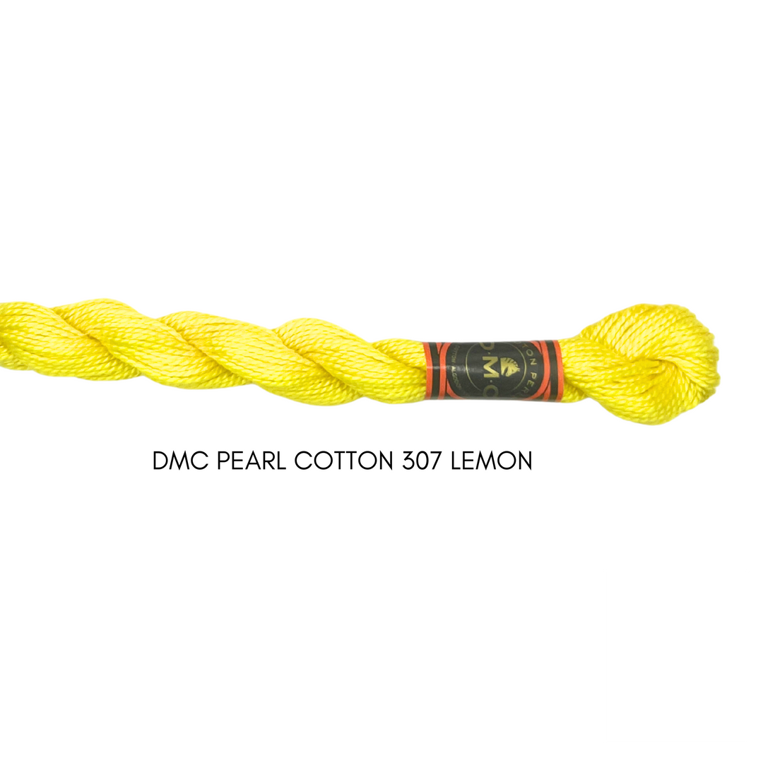 DMC Perle Cotton Size 3 307 Lemon