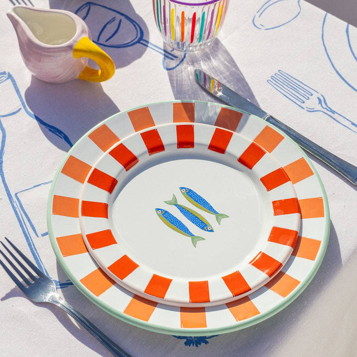 Olive Enamel Plate - 25cm | Tableware |