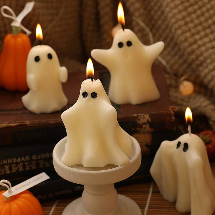 Halloween Ghost Smokeless Candle Set