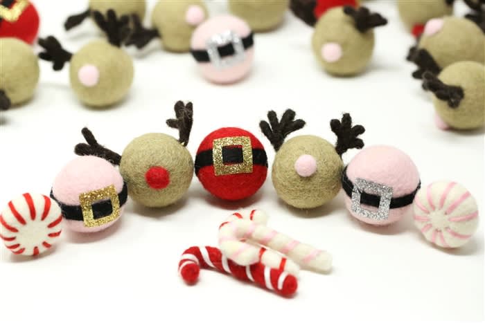Felted Rudolph Ball