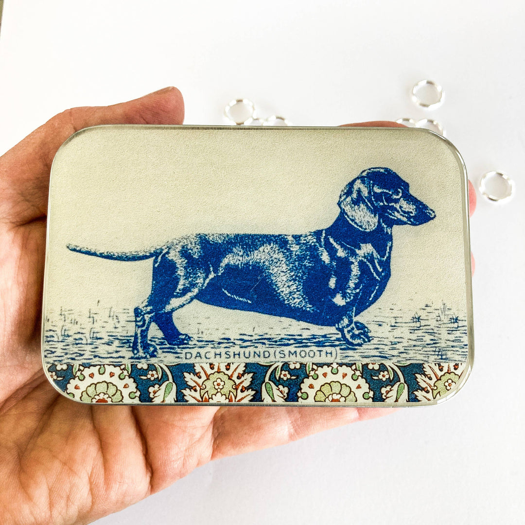Dachshund Notions Tin