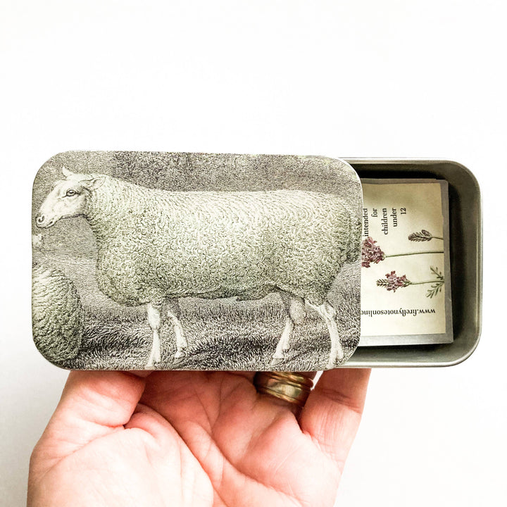 Sheep Knitting Notions Tin