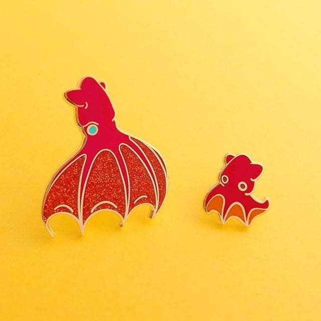 Vampire Squid Pin