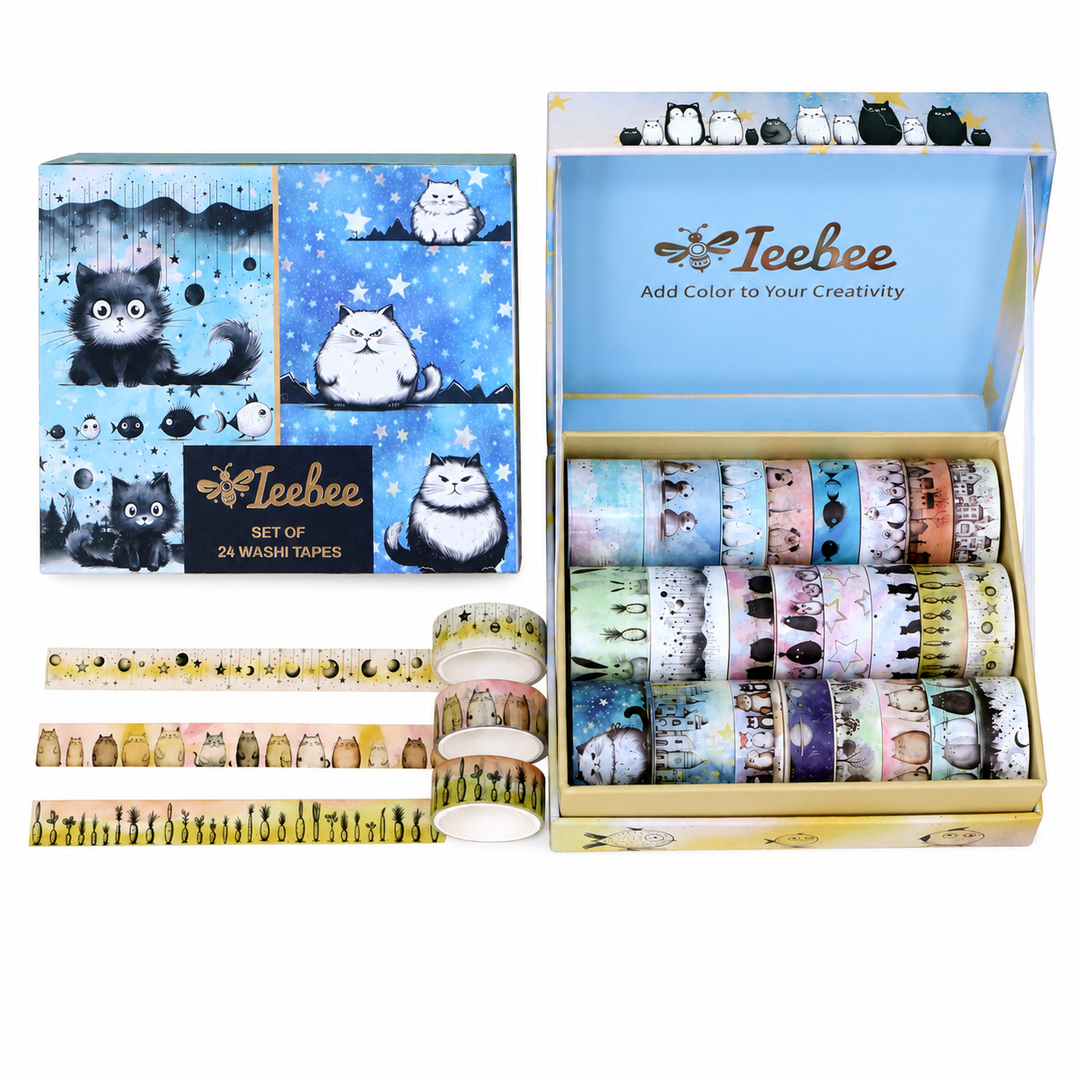 Adorable Adventures Washi Tape Set - 24 Rolls