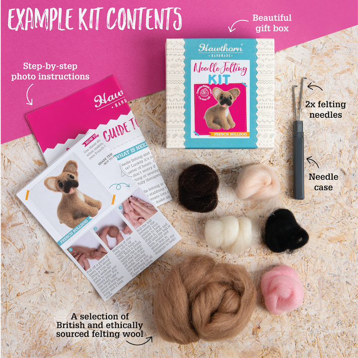 Alpaca Mini Needle Felting Kit
