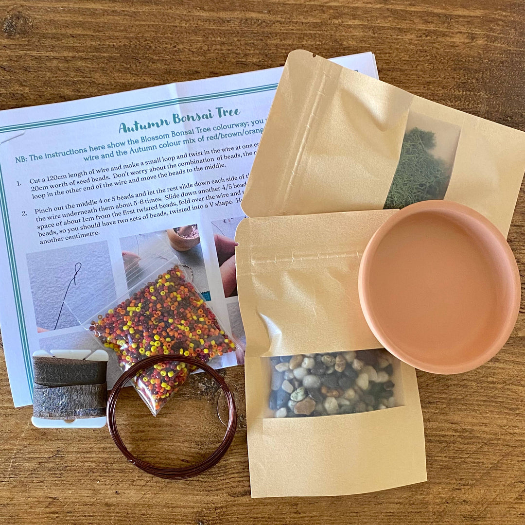 Autumn Bonsai Tree Beading Kit
