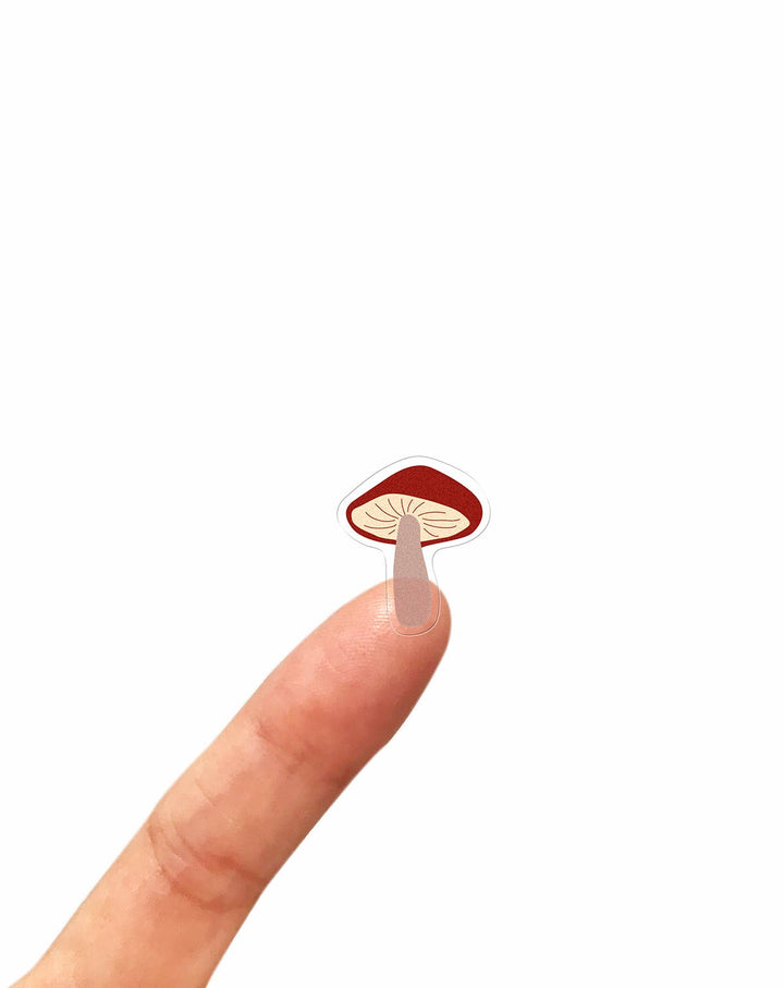 Mushrooms Clear Stickers