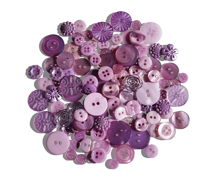 Button Assortment Purple Buttons