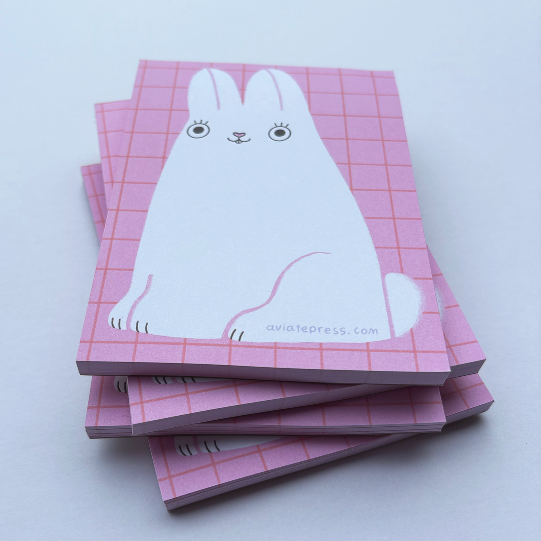 Fluffy Bunny Notepad